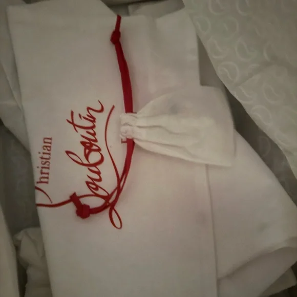 Christian Louboutin Black Satin Heels size 8.5 US or 39 EU - Picture 6 of 9